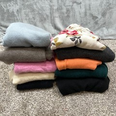 Lot of 10 Cashmere Fabric Sweaters Cutter Lot Craft Repurpose Recycle 5 lbs