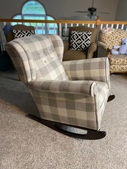 Buffalo Check Tweed Gray Upholstery Fabric By the Yard SF3327