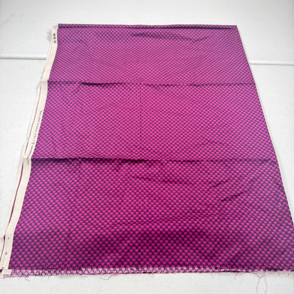 vintage quilters only fabric quilting cotton purple plaid checkered warp 42×54