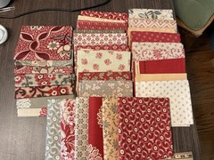 Chateau Rouge French General Moda Fabrics 27 FQs Plus 1/2 Yard Pieces