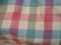 Vtg 1 of 6 yd Tartan Plaid Fabric 9 oz Cotton Party Drapery 57″ x 36″ BTY