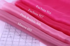 Fuchsia Crystal Organza Fabric by the Yard, Sheer Organza for Costumes and Decor