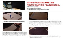 80×60Inch Light Grey Headliner Fabric Material for Car/Truck/SUV Roof Upholstery