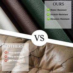 HYVAKUPPA Faux Leather Coffee 1 Yard