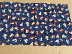 Cynthia Young MODO Cats & Mice Cotton Fabric Remnant 30×30 1996 Vintage
