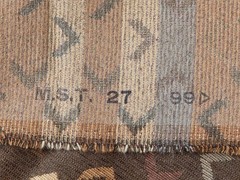 Chevron Upholstery Fabric 2 Yards 24″ M.S.T. 27 99 Brown Textured Crafts