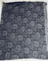 Black & Gray Paisley Print Fabric for Dresses Skirts Clothes 2.5 Yards Neutral