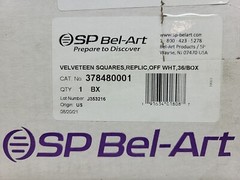 36 Pack SP Bel-Art 378480001 6″ x 6″ Off White Velveteen Squares Sterile Cotton