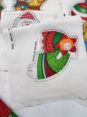 1970’s Spring Mills Christmas Ornaments 38 Sew/Stuff Fabric Panels Googly Eyes