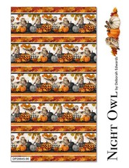 Northcott – Night Owl – Packed Pumpkins – Charcoal, Fabric by the Yard