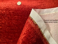 PIERRE FREY Paris Palladio Cerise HAND WOVEN Fabric w/Knit Back $425 Retail BTY