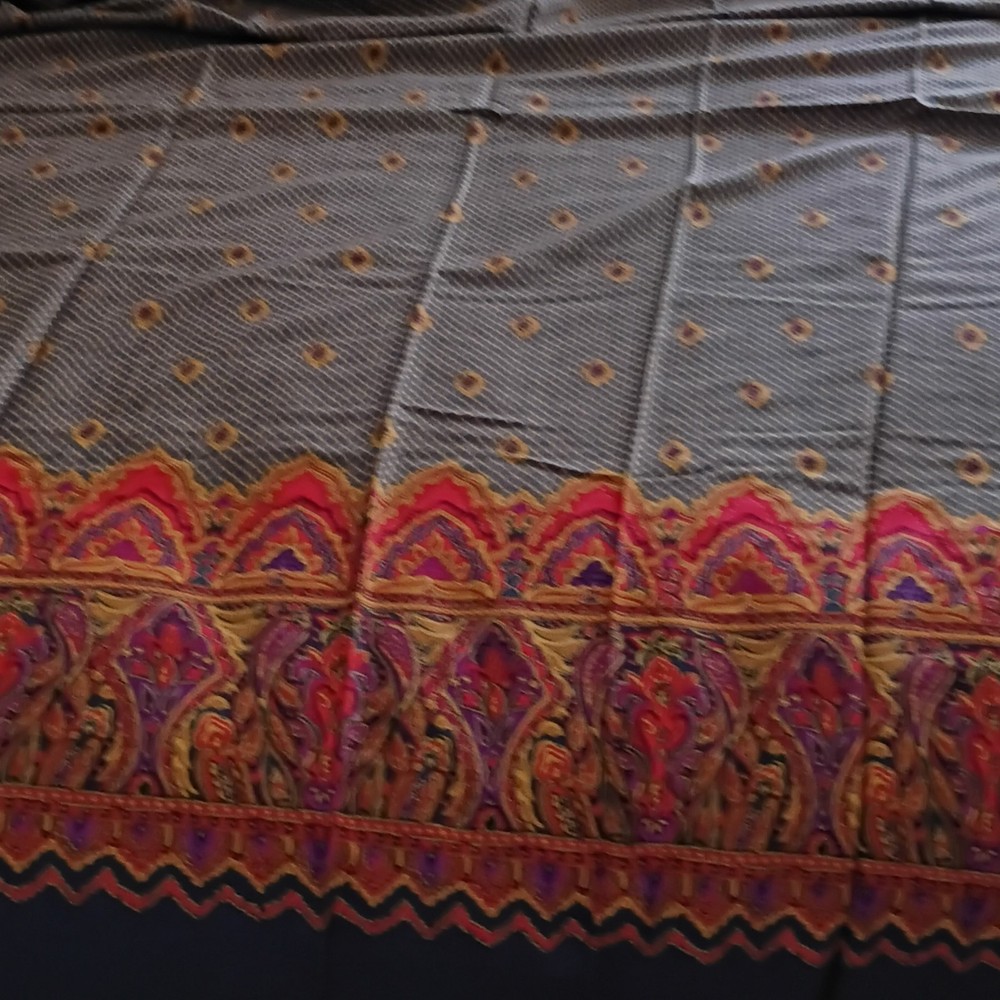 Metro Fabrics, Inc. Paisley Geometric Multicolor Fabric Up to 45” Wide