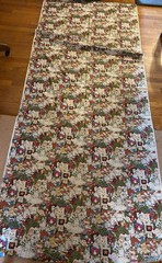 HUGE Vtg Jenny Newland 44x108inch LARGE Christmas Cats Kittens Applejack Fabric