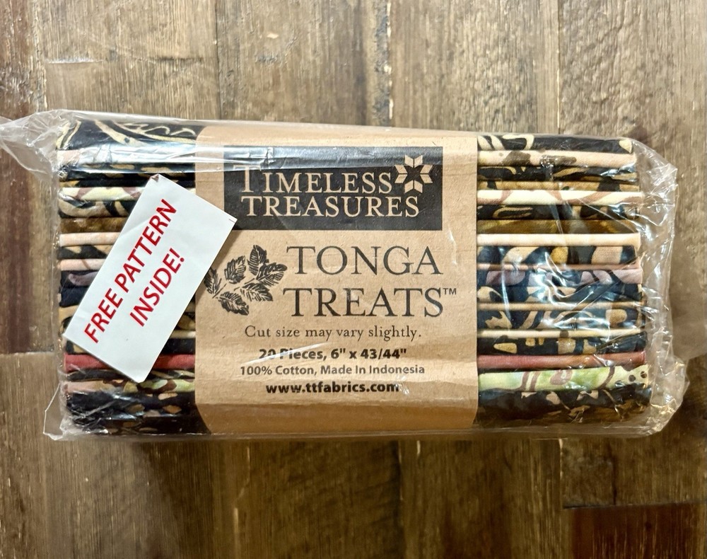 Lot of 2 Timeless Treasures Tonga Treats Batik 6-Pack Precut Strips 20pc Madrid