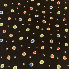 Polka Dot Fabric FQ By Jennifer Garant For Timeless Treasures Green Blue Black