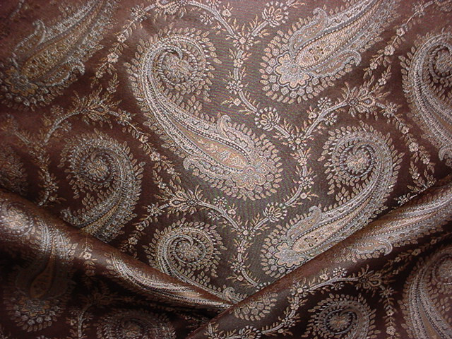 4-1/2Y Kravet Couture 28915 Well Lived Life Silk Paisley Upholstery Fabric