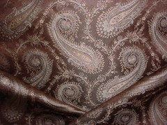 4-1/2Y Kravet Couture 28915 Well Lived Life Silk Paisley Upholstery Fabric