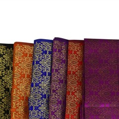Brocade Silk Fabric Handcrafted Clothing Bridal Wedding Dressmaking Home Textile
