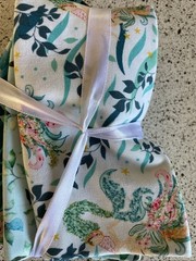 Singer Mermaid Fat Quarter Set 5 Denise Palmer Ocean Floral Teal 18″ x 21″