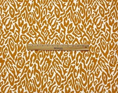 MILL CREEK ANASI ORANGE IVORY GIRAFFE ANIMAL SKINS MULTIUSE FABRIC BY YARD 54″W