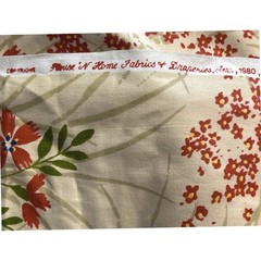 1980 House N Home Botanical Fabric Grandmacore Cottagecore 9 continuous yards