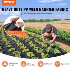 6x300ft Woven Landscape Fabric – Heavy Duty With High Permeability