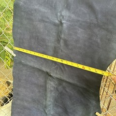 Art Handicrafts Co. 1 Suede Leather Scrap Piece Navy used Sold As Is