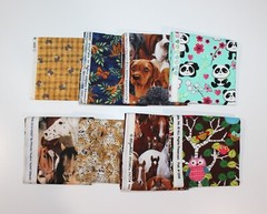 4 Yards Assorted Cotton Fabric 1/2 Yard Cuts – 8 Prints- Fabric Bundle-120
