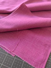 Cotton Linen/Poly Blend (Linen Look) Slub – Orchid – 3.1yds, 44in Width