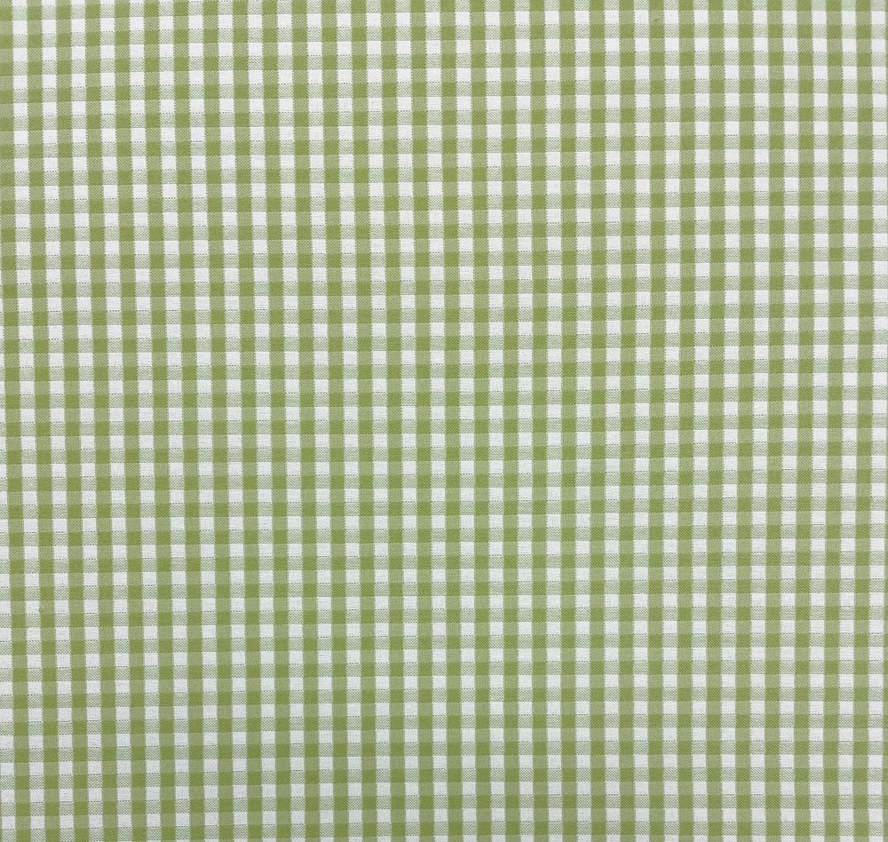 BALLARD DESIGN TILLIE GINGHAM KIWI InsideOut® MULTIPURPOSE FABRIC 2.3 YARD 56″W