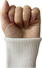 1 Pair White Ribbed Knit Cuffs Replacement Jacket Sleeve Trim Sewing DIY