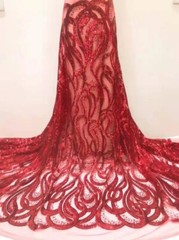 Shiny Sequin Fabric Geometric Pattern Artificial Lace Fabric Dress Wide 125cm