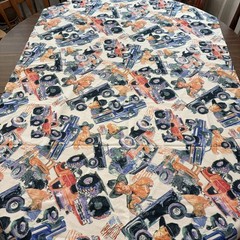 Sexy Country Men Cotton Flannel Fabric Shirtless Cowboys Trucks Flags