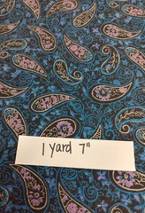 6 Different Cotton Fabric Pieces For A Total Of 10+ Yards Of Quality Fabrics