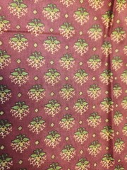 1 Yard Moda Stars And Cixscombs Rustic Rust With Deep Green Gold Small Floral