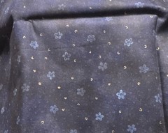 Fat Eighth Calico on Navy-Blue Quilt Cotton, Classic Cottons 9″ x 22″