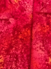 1 3/4 yards Multicolor 100% Cotton Fabric pink orange yellow