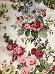 Waverly Original “Darlington” Scotch guard Floral Fabric 3.5 Yards Cottagecore