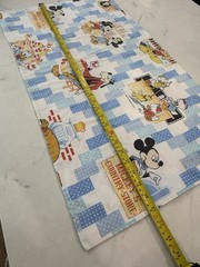Vintage Walt Disney Productions Mickey’s Country Store Pillowcase Gingham Fab 5
