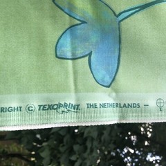 Vintage Fabric Texoprint The Netherlands modernist floral 1 yard scotchguard