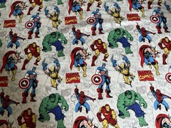 Super Hero Avengers Marvel Comics Fabric Mask Material 44”x36” 43