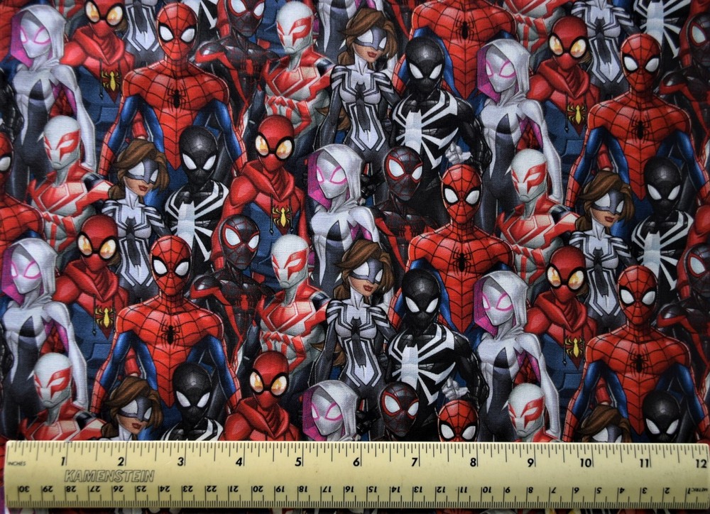Springs Spiderman and Friends Superheroes Avengers By the 1/4 yard cotton fabric