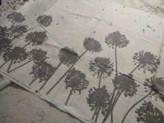 Art Gallery Avantgarde Katarine Roccela Grey Taraxacum Fabric BTHY 18″ x 44″