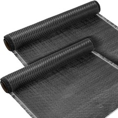 Tela De Fibra De Carbono-2X2 Tejido De Sarga 3KILO 220G 6.5 Ft X 12” Paquete De