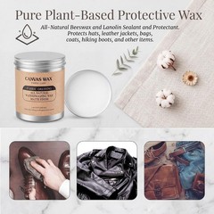 2 Pack Canvas Wax Activated Fabric Dressing 34 oz Total All Natural Fabric