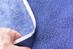 By 1/2 Yd, Vintage, Lavender Calico on Navy Quilt Cotton, Blank Textiles, N520