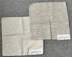 Robert Allen Lot of 2 Fabric Samples Flowing River Twine Vanilla Neutrals Earthy
