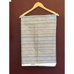 1983 Felber Inc Fabric Dasha Fairwinds Collection Coastal Nautical Striped Blue