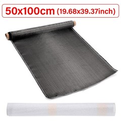 100cm-300cm Real Carbon Fiber Fabric Cloth Roll 3k 200gsm 2×2 Twill Weave Black