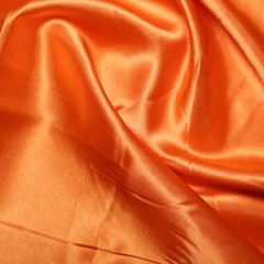 Silky Bridal Satin Fabric Material – ORANGE